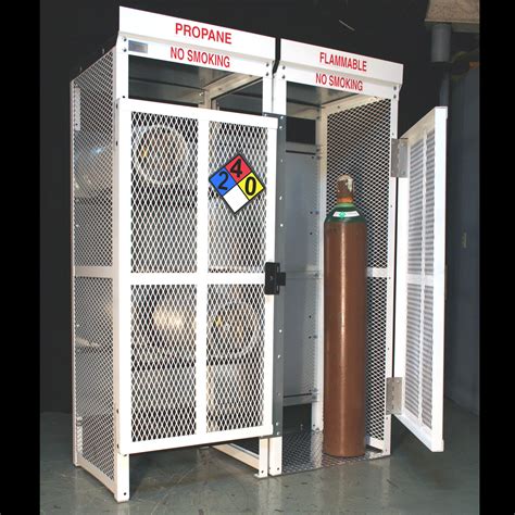 gas bottle steel box|metal gas cylinder cage.